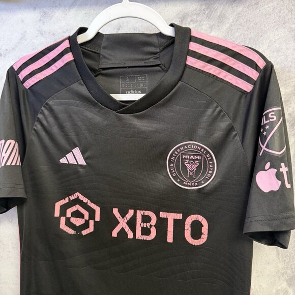 Inter Miami Messi Adidas Jersey Mens Small 17x26.5 Black 23/24 - Picture 1 of 13